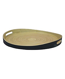 Large Round Rayon Serving Tray