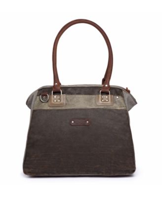 Tapa Canvas Satchel Bag