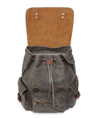 Stone Creek Waxed Canvas Backpack Handbag