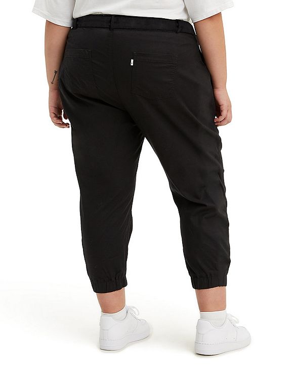 Levi's Trendy Plus Size Belted Jet Set Joggers & Reviews Pants