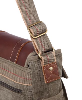Turtle Ridge 4-Pocket Canvas Crossbody Bag