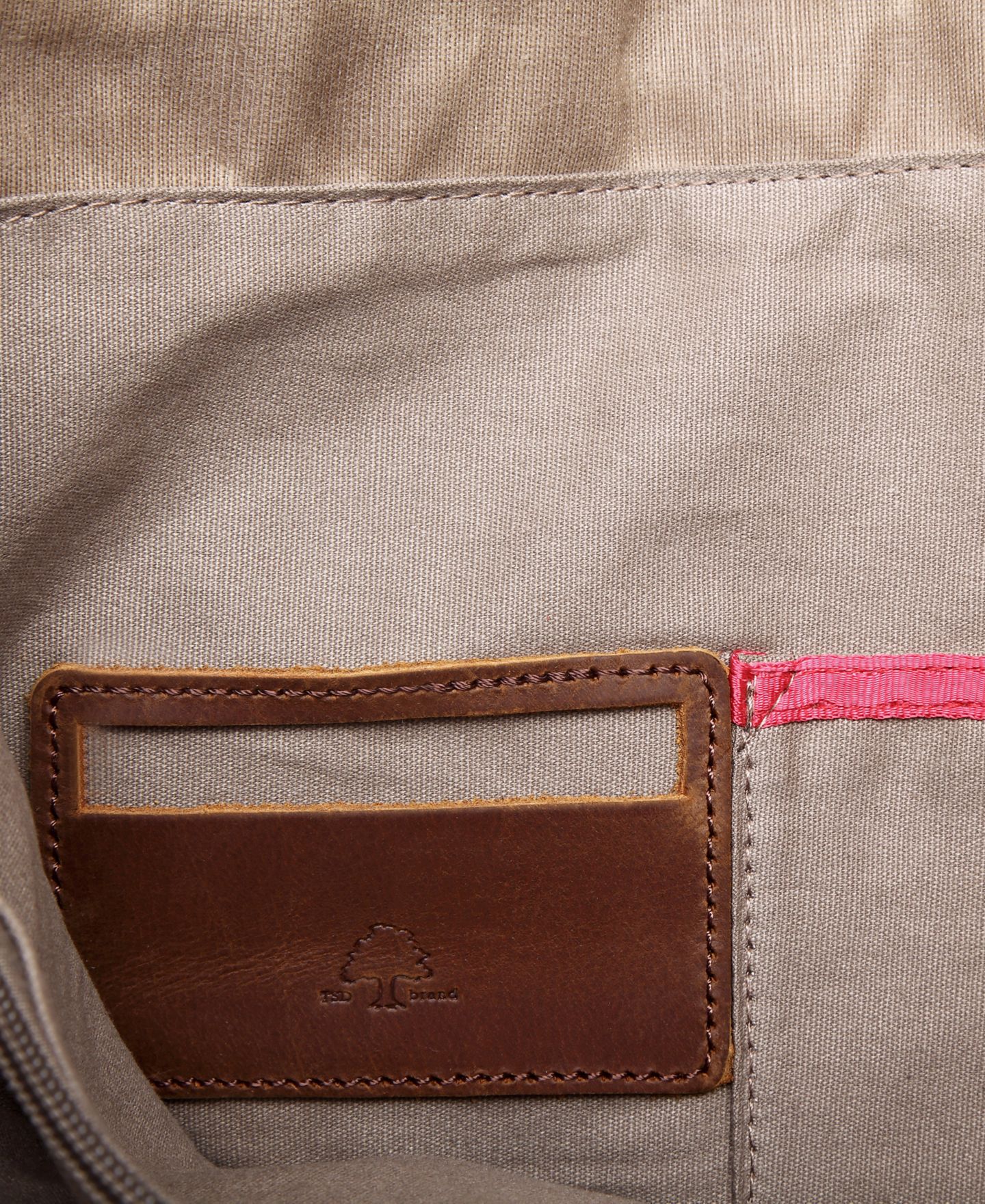 Женская сумка TSD BRAND Stone Creek Waxed Canvas, цвет: Бежевый — фото 11