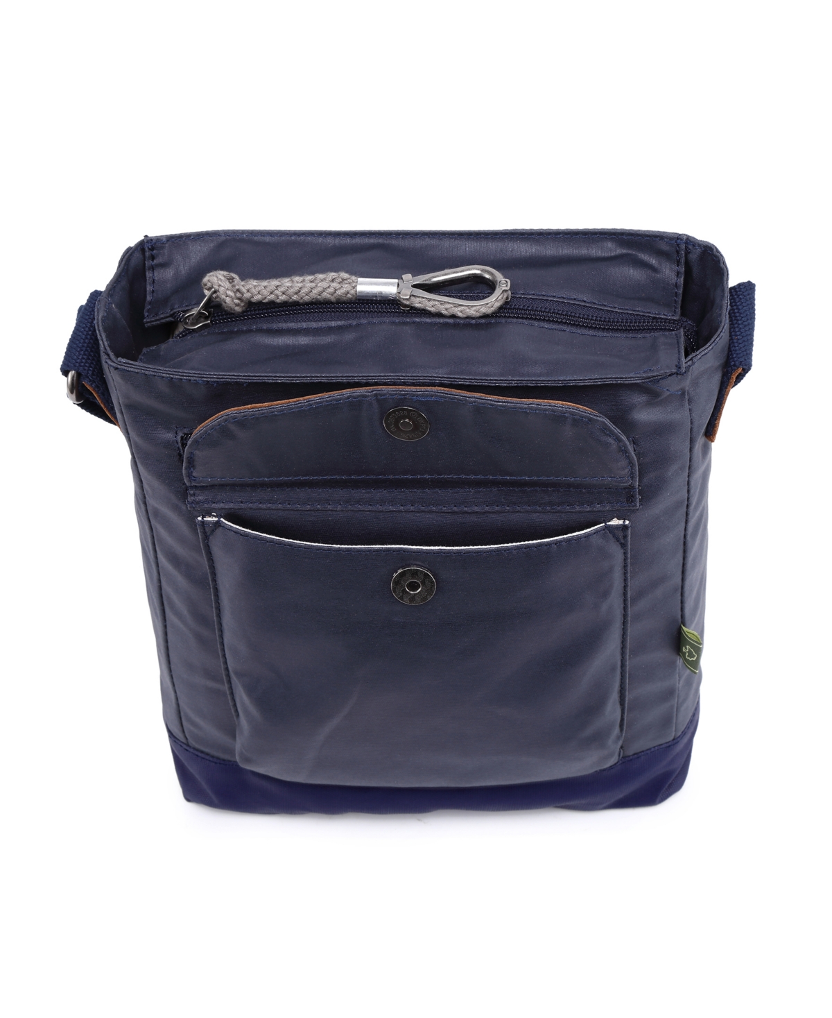 Tsd Brand Urban Light Canvas Crossbody Handbag In Navy