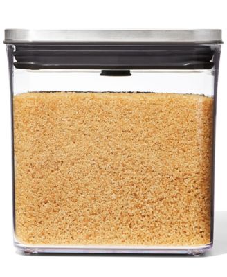 Steel POP Big Square Short 1.1-Qt. Food Storage Container