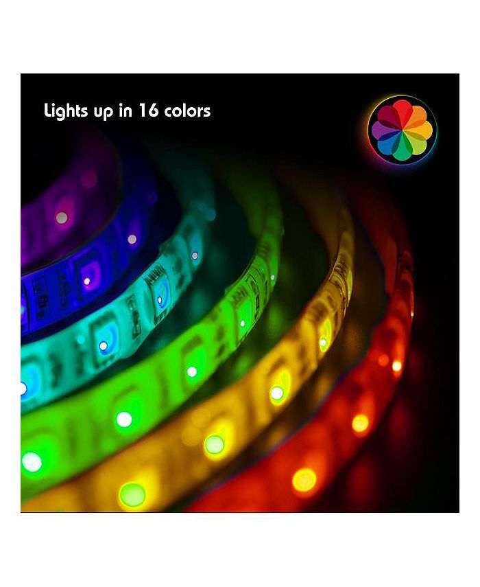 Tzumi Aura LED ColorChanging Strip Lights w/ Bluetooth App & Remote