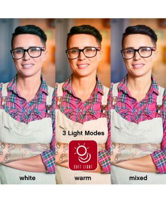 Tzumi ON AIR 10” LED Ring Light w/ Adjustable Tripod Stand, Phone Mount & Microphone