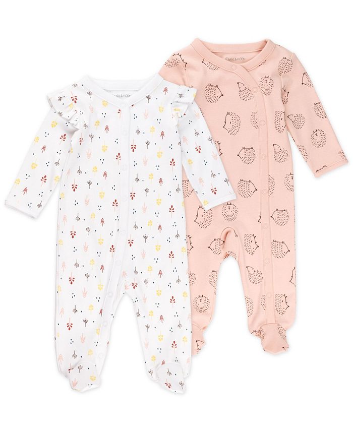Mac & Moon Baby Girl 2-Pack Sleep and Play & Reviews - Sets & Outfits ...