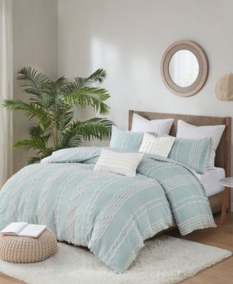 Kara Jacquard 3-Pc. Duvet Cover Set, Full/Queen