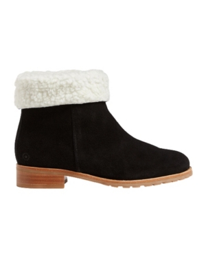 image of Jack Rogers Women-s Stella Suede Sherpa Bootie
