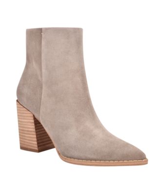 nude leather bootie