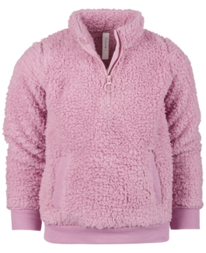 Ideology Toddler Girls Sherpa Quarter-Zip Jacket Created for Macy's