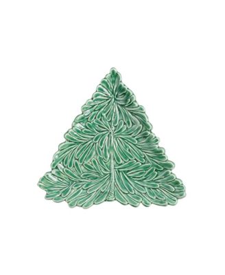 VIETRI - Vietri Lastra Holiday Figural Tree Small Plate