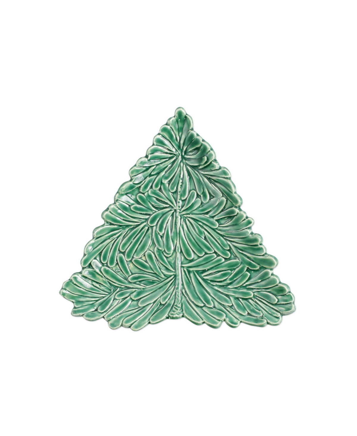 Lastra Holiday Figural Tree Small Plate - Green