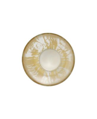 Rufolo Glass Gold Brushstroke Vase