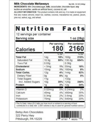 Holiday Milk Chocolate Meltaways, 12oz