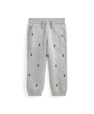 pink pony fleece jogger