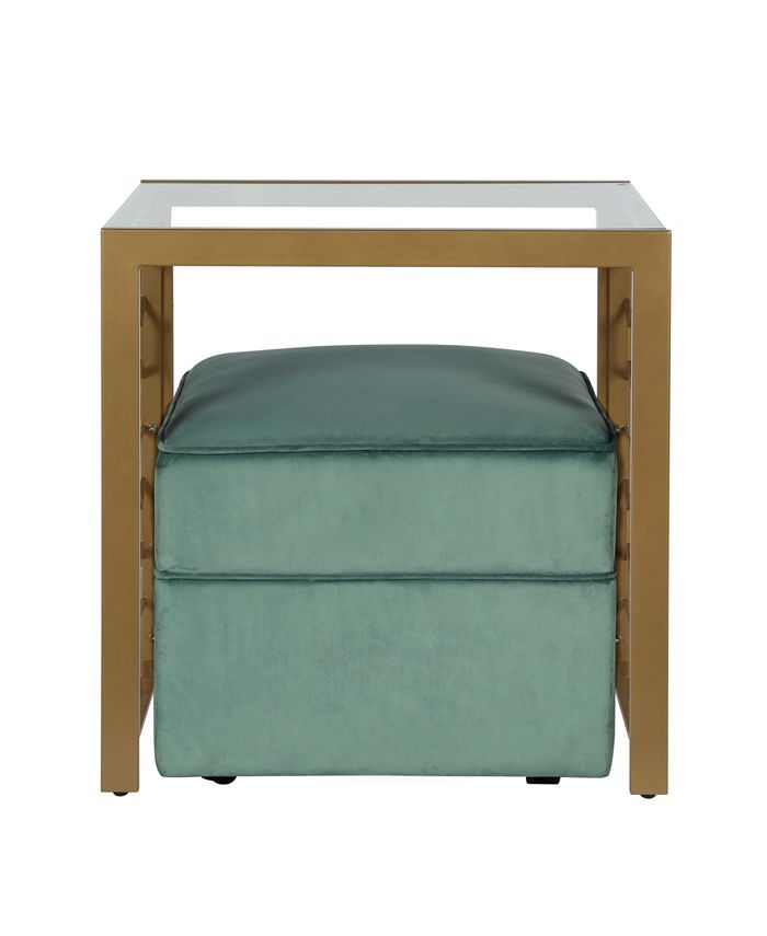 Juliette coffee table and clearance two ottomans set