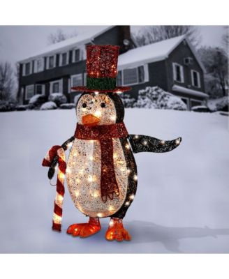 36" Penguin with LED Lights