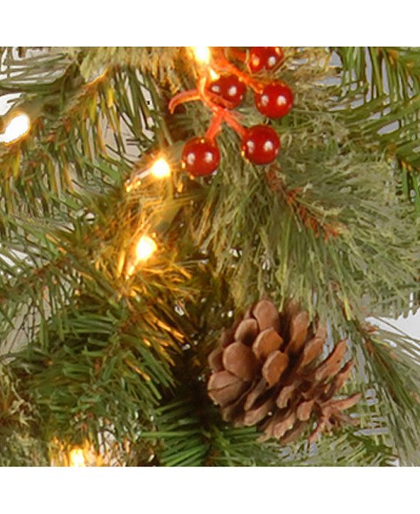 National Tree Company 9'x12" Cashmere Berry Collection Garland with 11