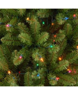 National Tree Company National Tree 4 .5' Kingswood Fir Hinged Pencil Tree with 150 Multi Lights