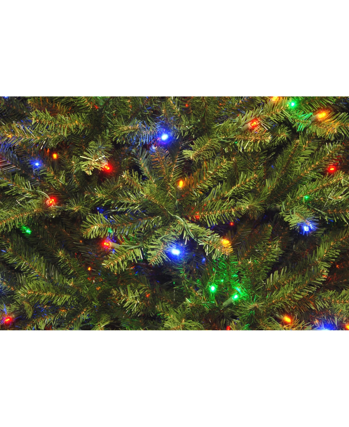 National Tree Company 12' Dunhill Fir Tree with 1200 Dual Color Led Lights and Power Connect