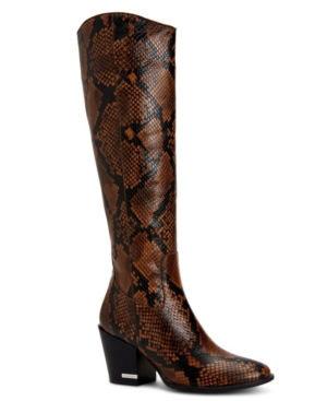 UPC 194060883526 product image for Calvin Klein Massie Snake Print Women's Boot Women's Shoes | upcitemdb.com