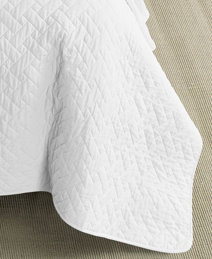 Tommy Bahama Home - Tommy Bahama Solid White Reversible 2-Piece Twin Quilt Set