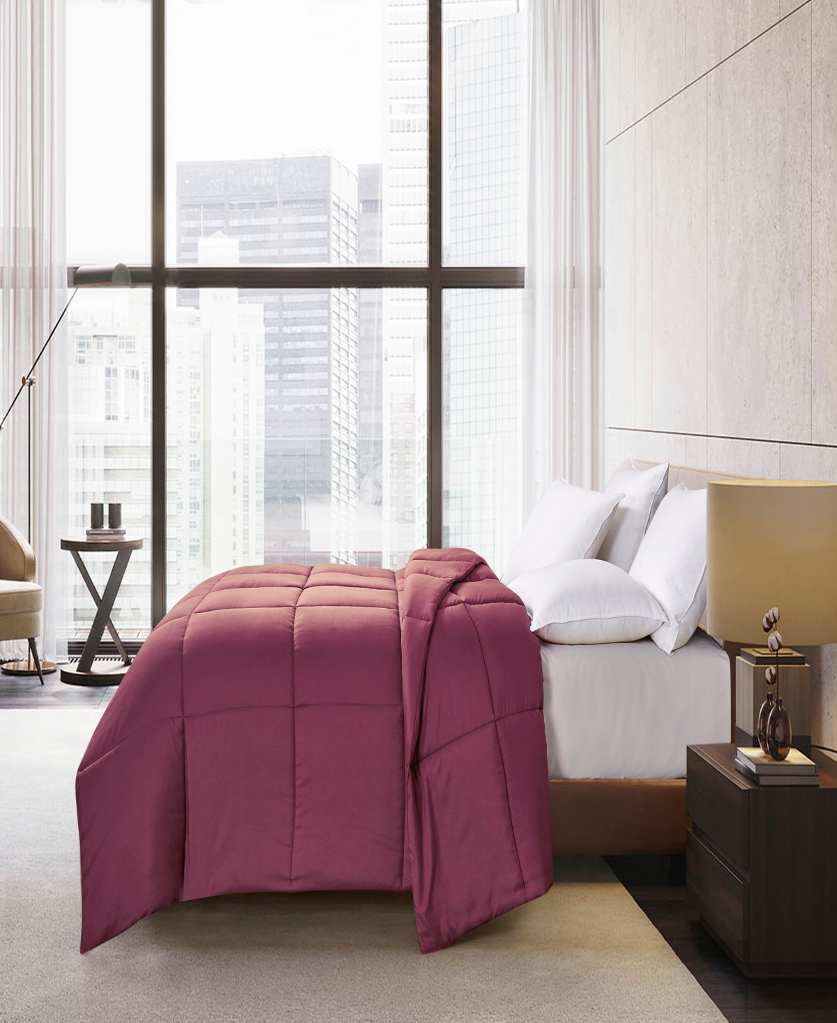 Royal Luxe Color Hypoallergenic Down Alternative Light Warmth Microfiber Comforter, Twin, Exclusively at Macy's