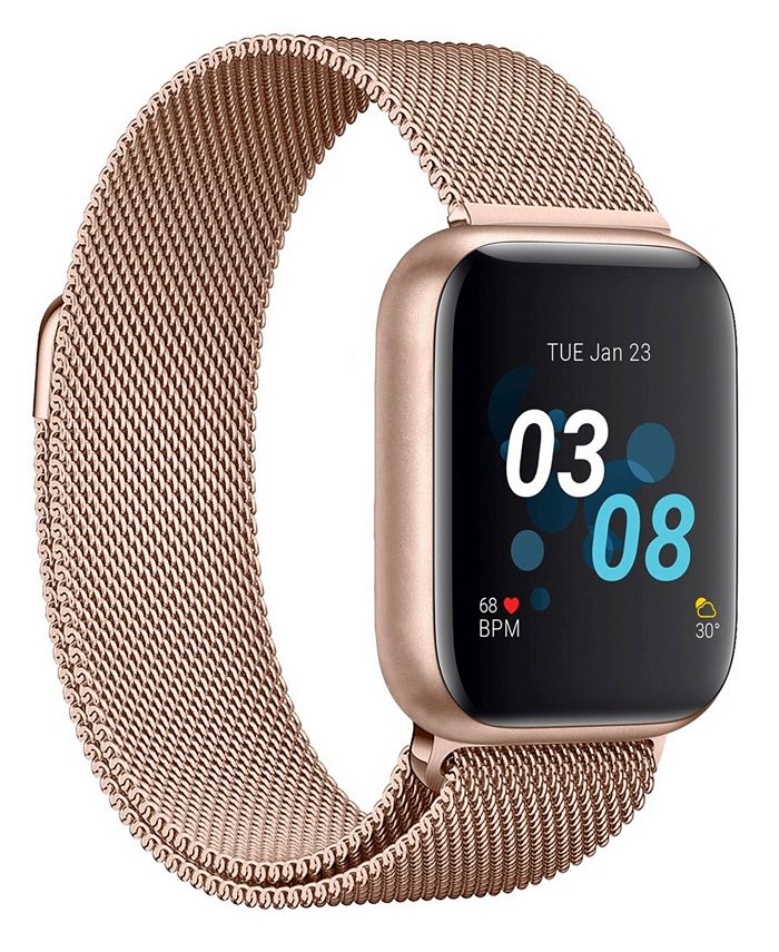 iTouch Air 3 Unisex Heart Rate Rose Gold Mesh Strap Smart Watch 40mm ...