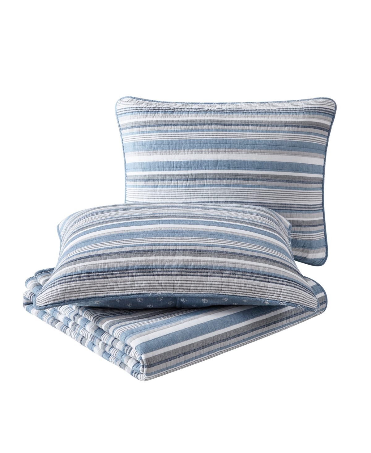 Nautica Jettison Cotton Reversible 3-Pc. Quilt Set