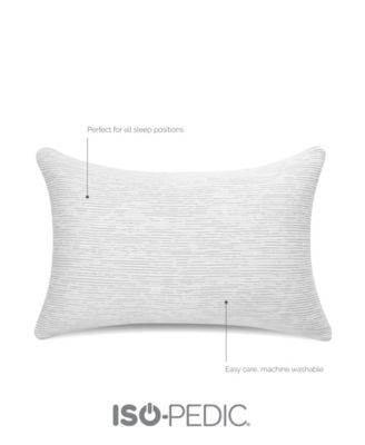 iso pedic charcoal pillow king