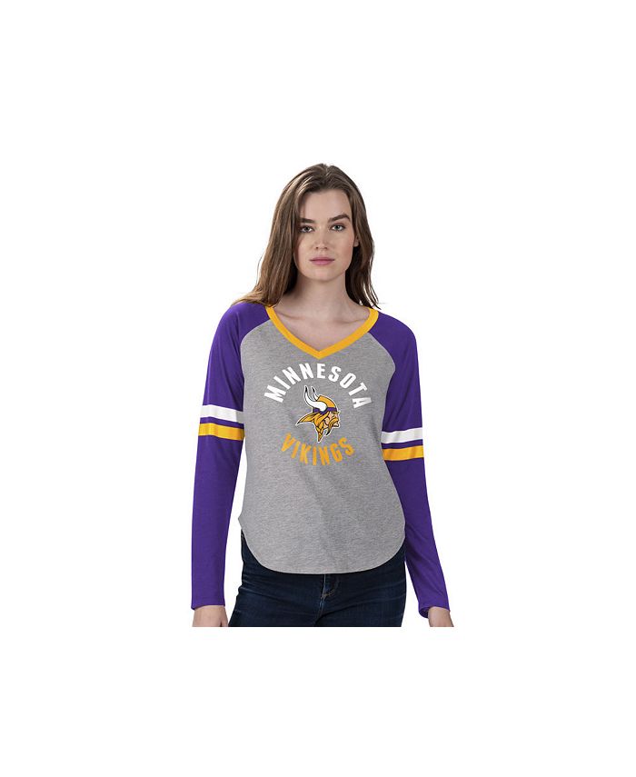G-III Sports Women's Minnesota Vikings Asterisk Long-Sleeve T