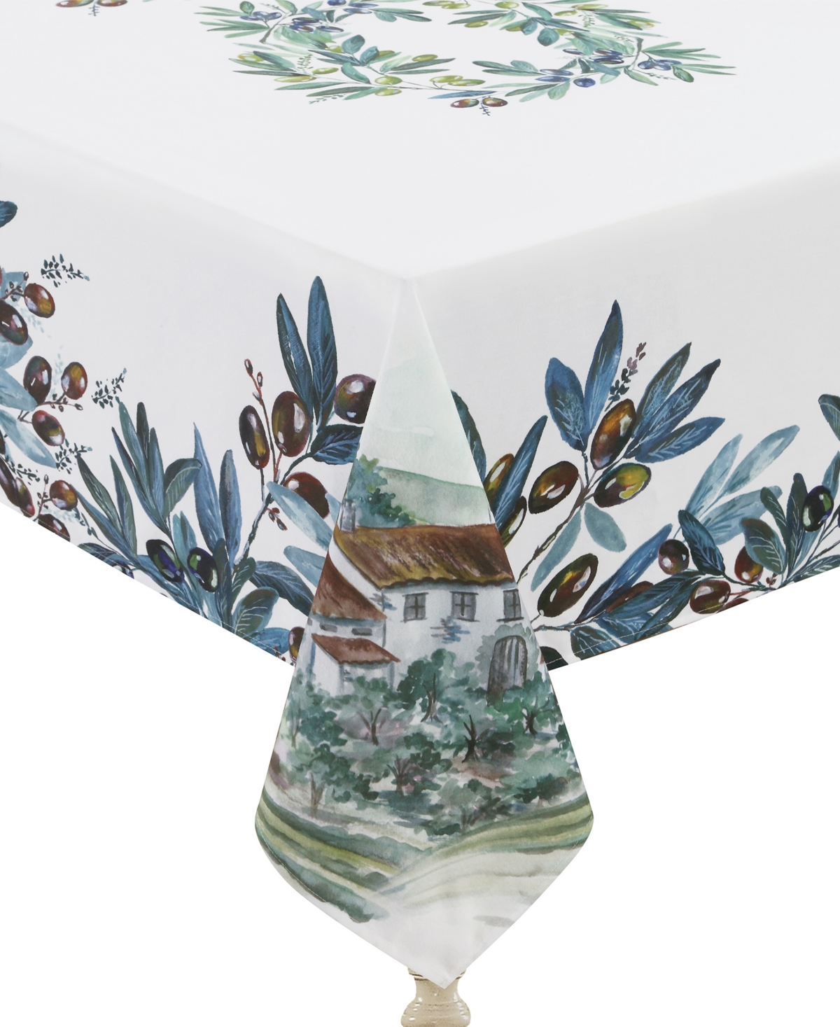 Laural Home Olive Grove Tablecloth, 70" X 120" In Green