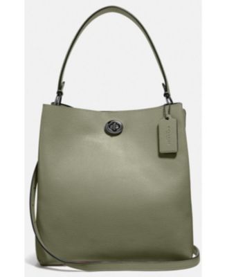 michael kors brooke pebble leather bucket shoulder bag