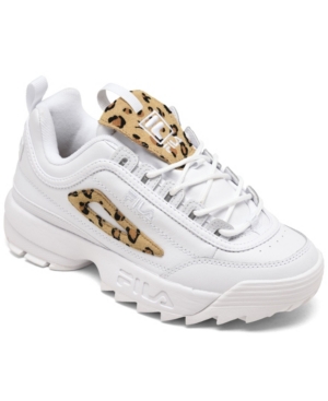 image of Fila Big Girls Disruptor Ii Leopard-Accent Casual Sneakers from Finish Line