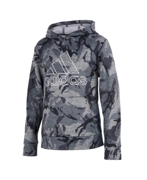 Little Boys Long Sleeve Heathered Core Camo Hooded Pullover