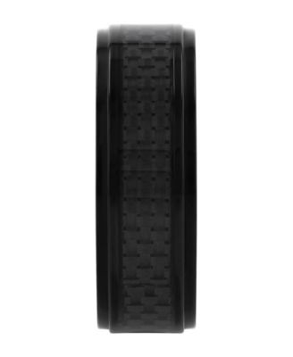 Macy's Men's Weave Inlay Lightweight Titanium Wedding Band