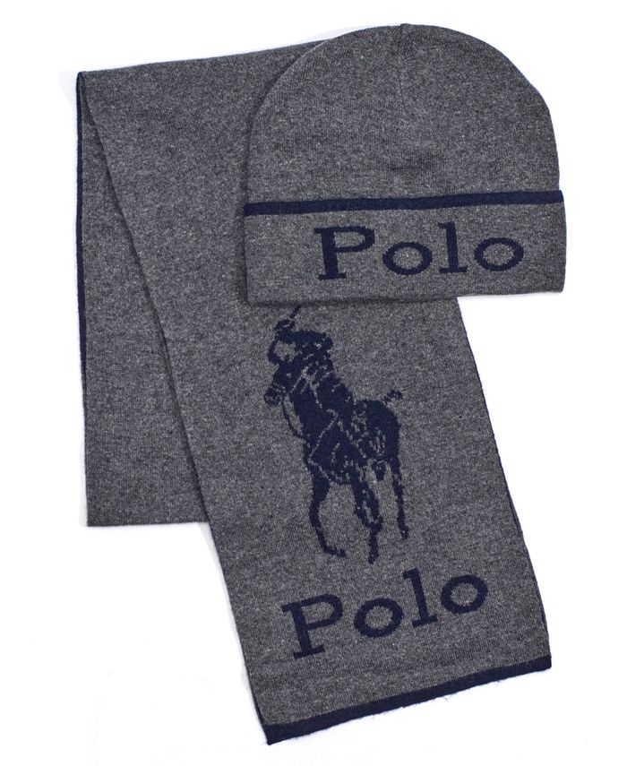 Ralph lauren men's hat scarf set best sale