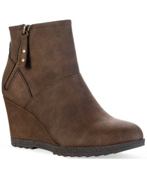 image of Sun + Stone Finn Wedge Booties, Created for Macy-s Women-s Shoes