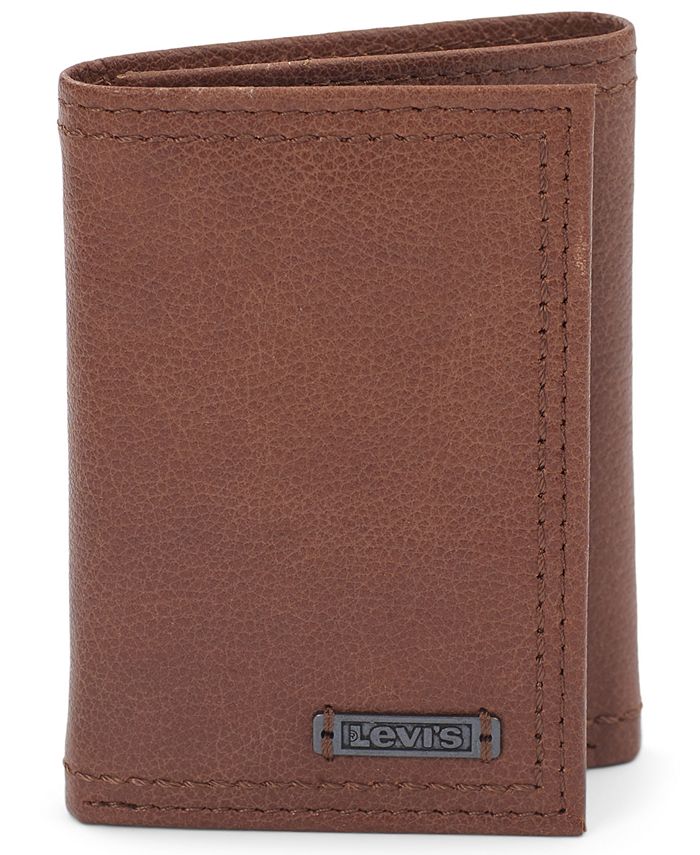 Levi's Men's Leather Brown RFID Trifold Wallet & Reviews - All Accessories  - Men - Macy's