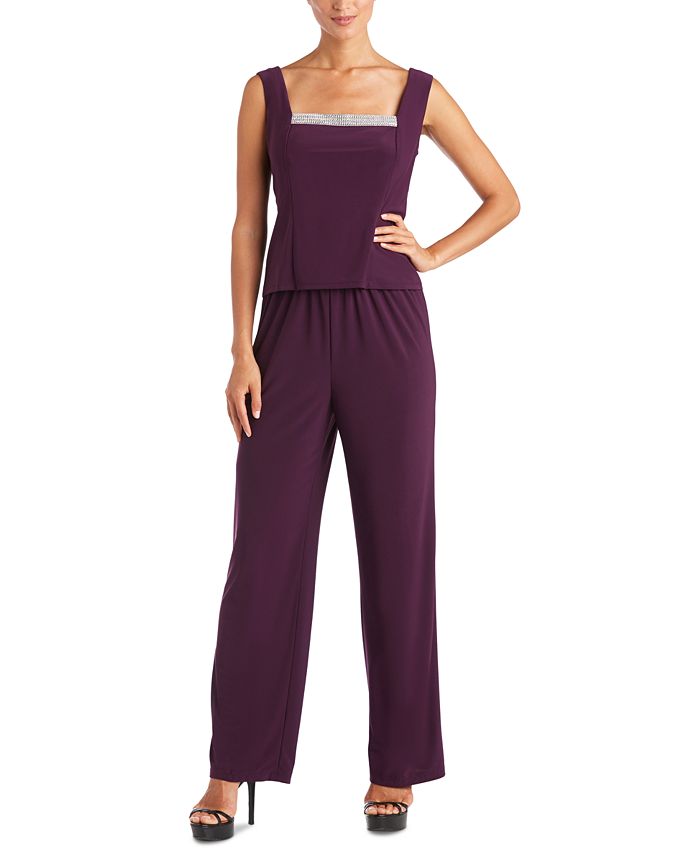 R & M Richards Petite Rhinestone-Trim 3-Pc. Pantsuit & Reviews ...