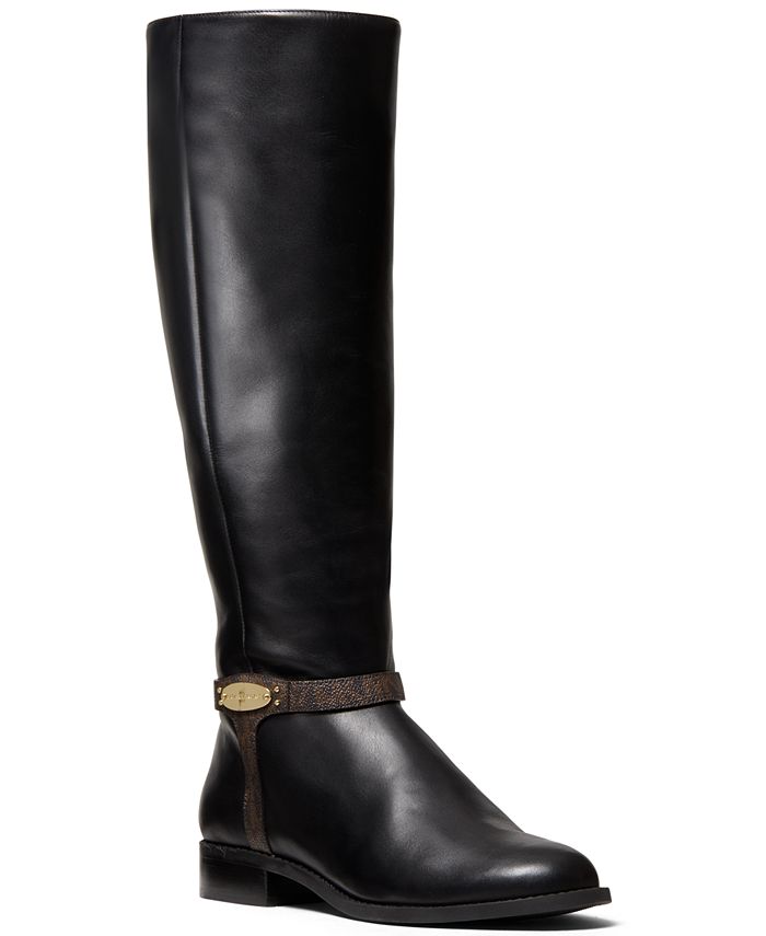 Michael Kors Finley Leather Riding Boots - Macy's