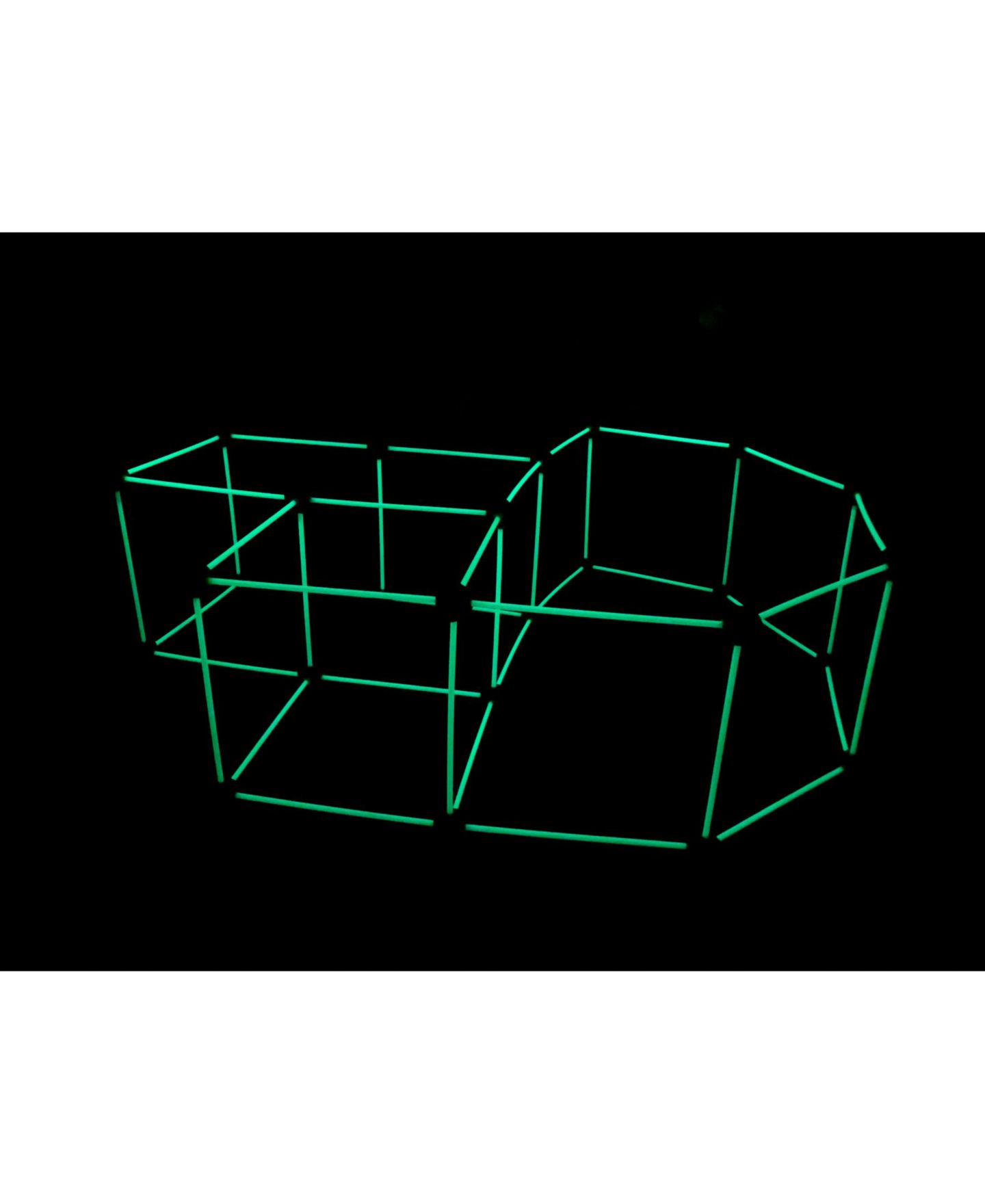 Детский конструктор Funphix Supersized Glow in The Dark Fort Building Set, 154 Pieces — фото 5
