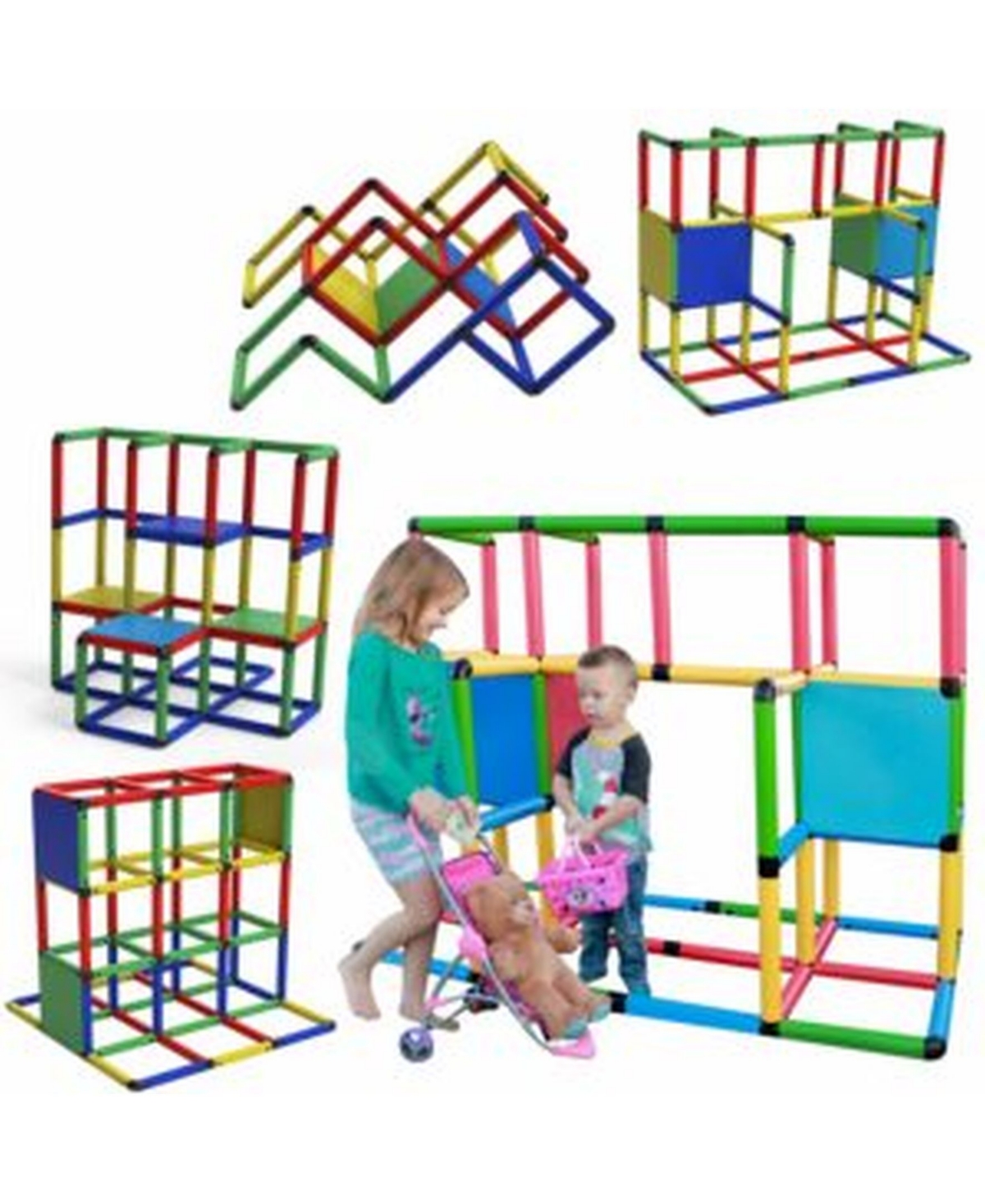 Funphix Classic Construction Toy Set, 316 Pieces In Multi