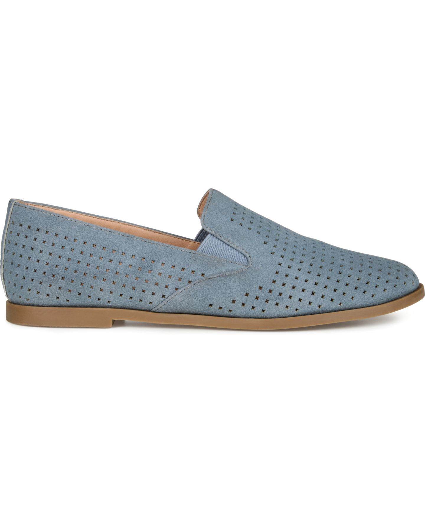 Женские туфли Journee Collection Lucie Perforated Slip On, цвет: Синий — фото 2