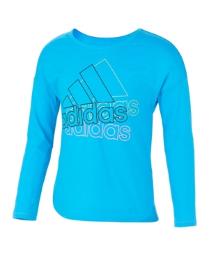 image of Little Girls Long Sleeve Slit Tee