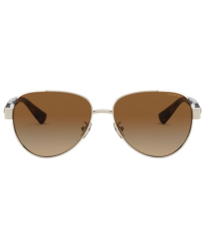 COACH Women's Polarized Sunglasses, HC7111 57 L1128 Macy's