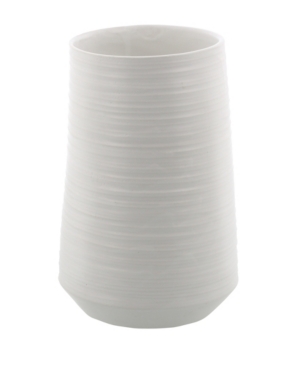 Cosmoliving By Cosmopolitan White Porcelain Contemporary Vase, 5" X 9"