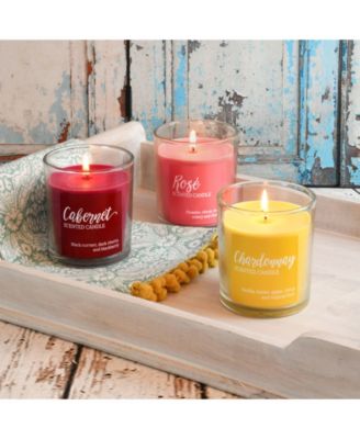 LumaBase Scented Candles- Wine Collection- Set of 3