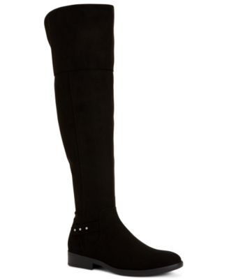 black thigh high boots macys